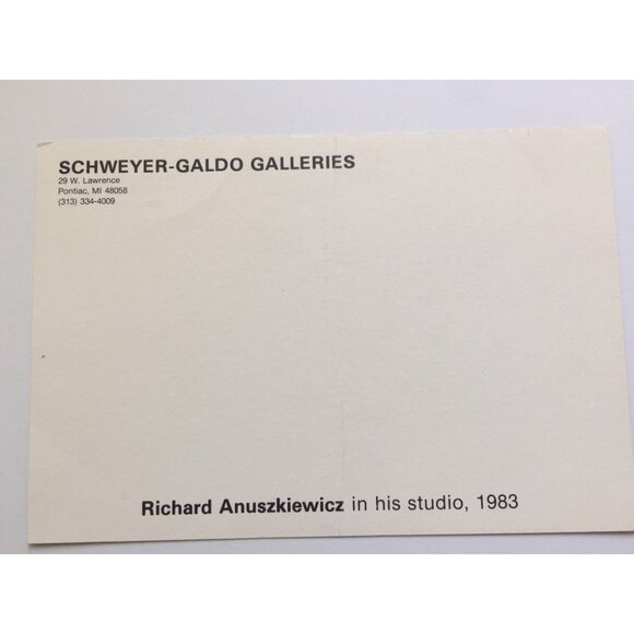 Vintage Fine Art Richard Anuszkiewicz "Reflections I - Blue Line With Mauve Cent - Picture 7 of 8